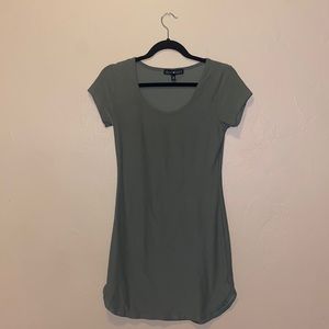 Derek Heart Army Green T-Shirt Dress